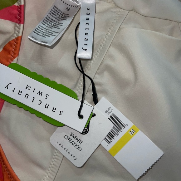 Sanctuary Fresh Squeezed Button Front One-Piece Swimsuit - M - Picture 3 of 6